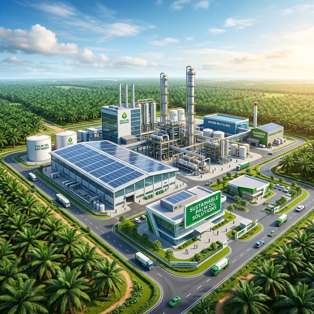 Modern Sustainable Palm Oil Refinery Layout