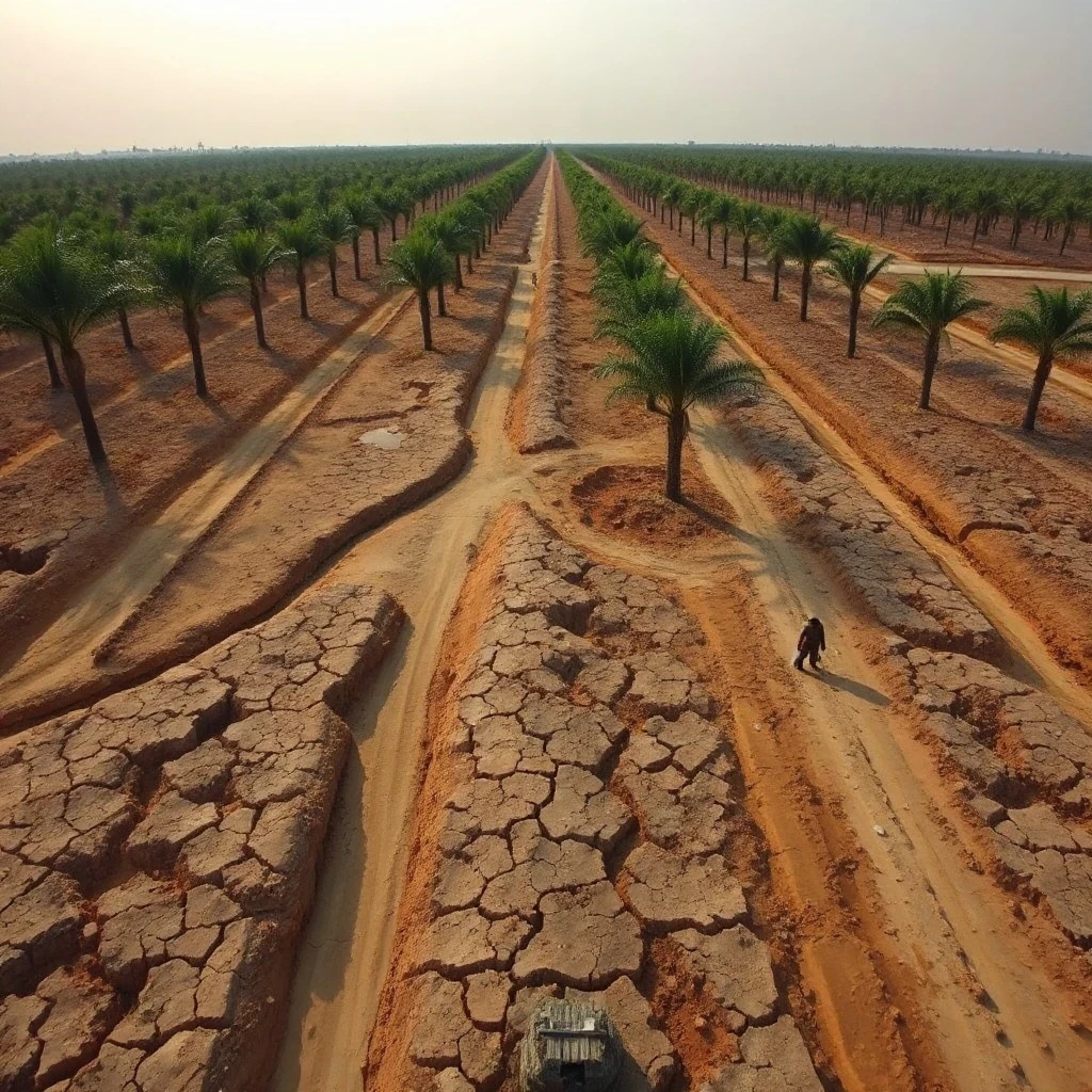 Dry conditions persist across key belts while heavy rain hits logistics; output outlook mixed