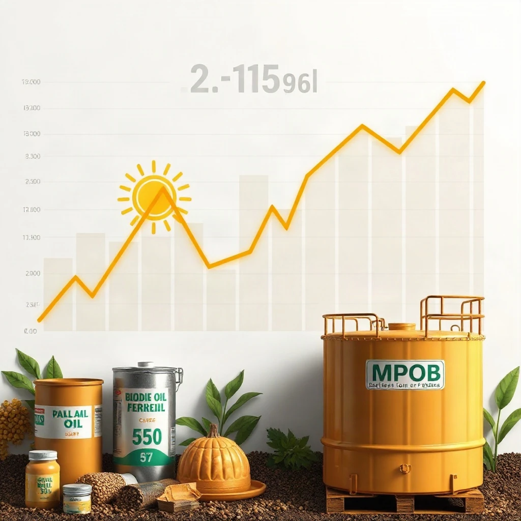 Palm Oil Holds Near $1,153 as B50, Crude and El Niño Offset MPOB Fears