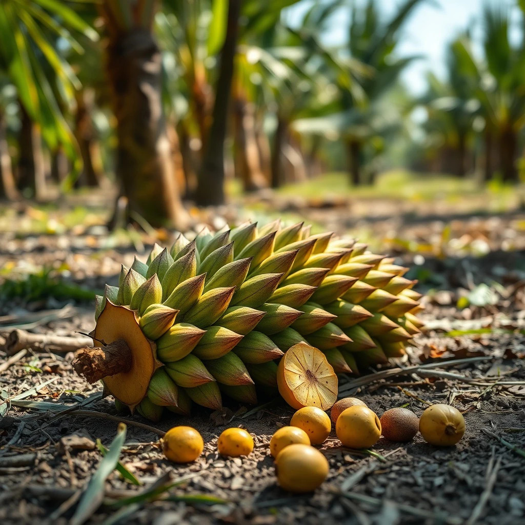 Palm oil facts illustration