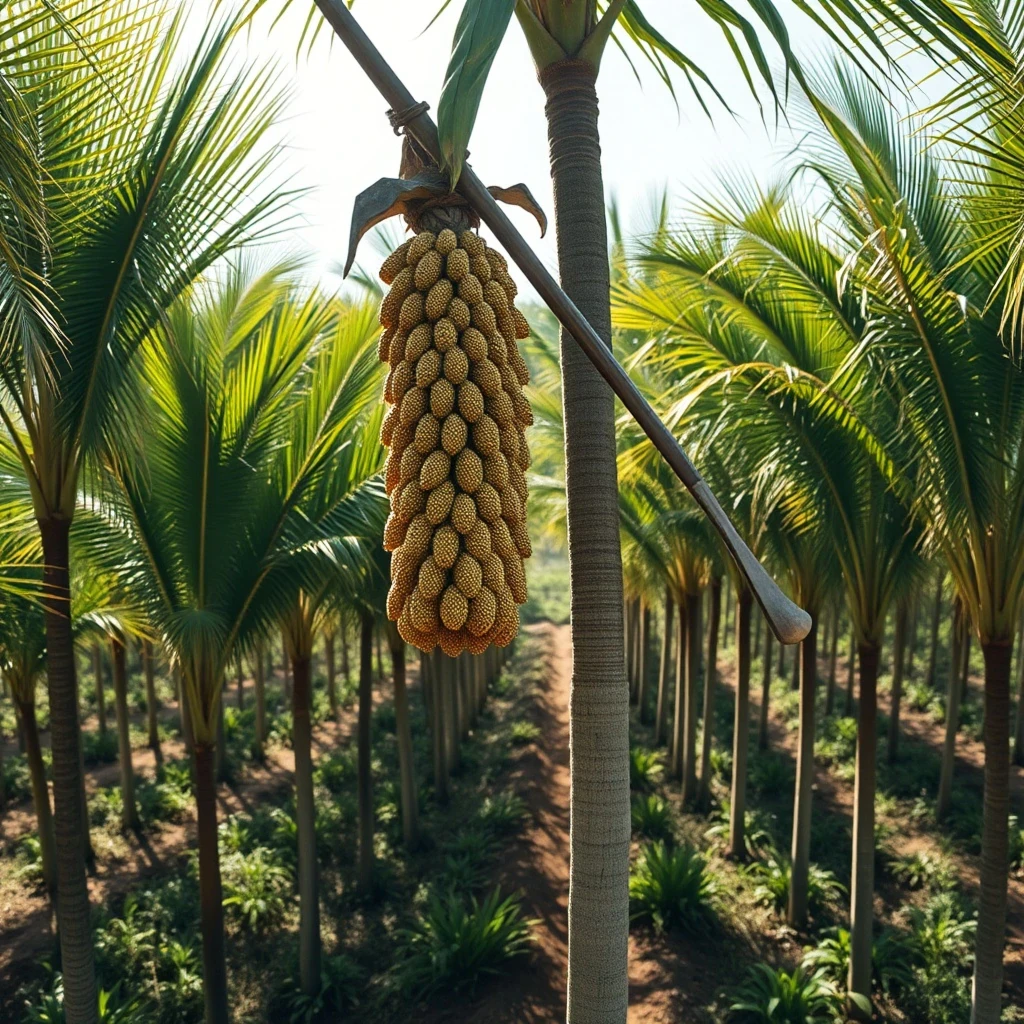 Palm oil facts illustration
